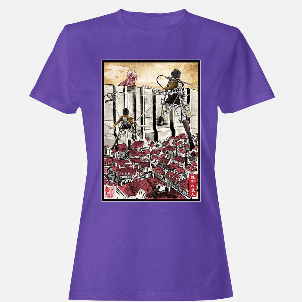 Women's T-Shirt - EJWCKTRY - Purple - 12