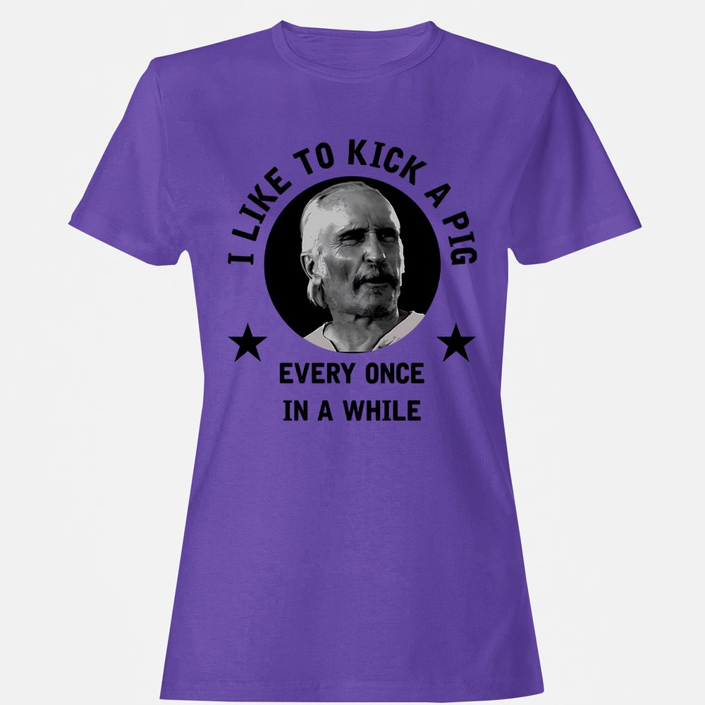 I like to kick a pig - Purple - 12