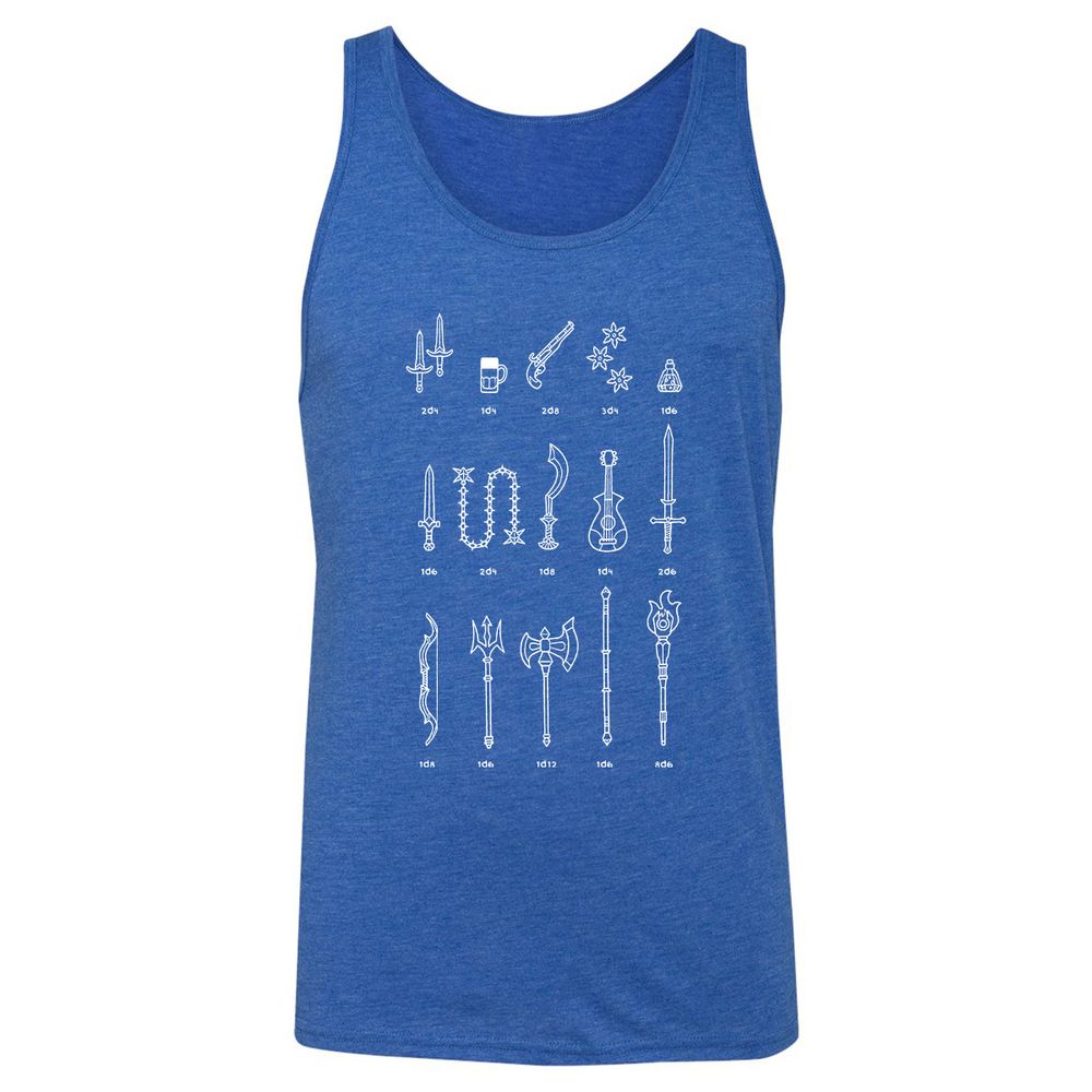 Unisex Jersey Tank - 7ABYYCYS - True Royal Triblend - 12
