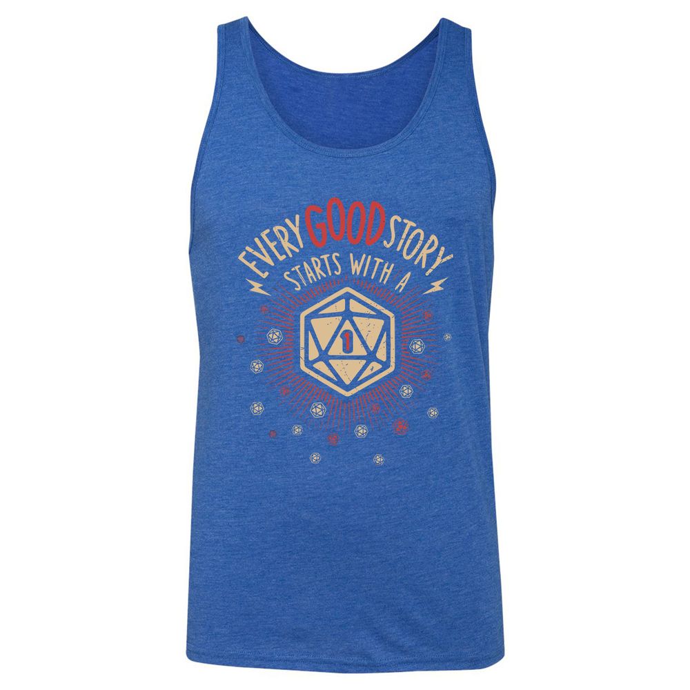 Unisex Jersey Tank - UVMMW9KT - True Royal Triblend - 12