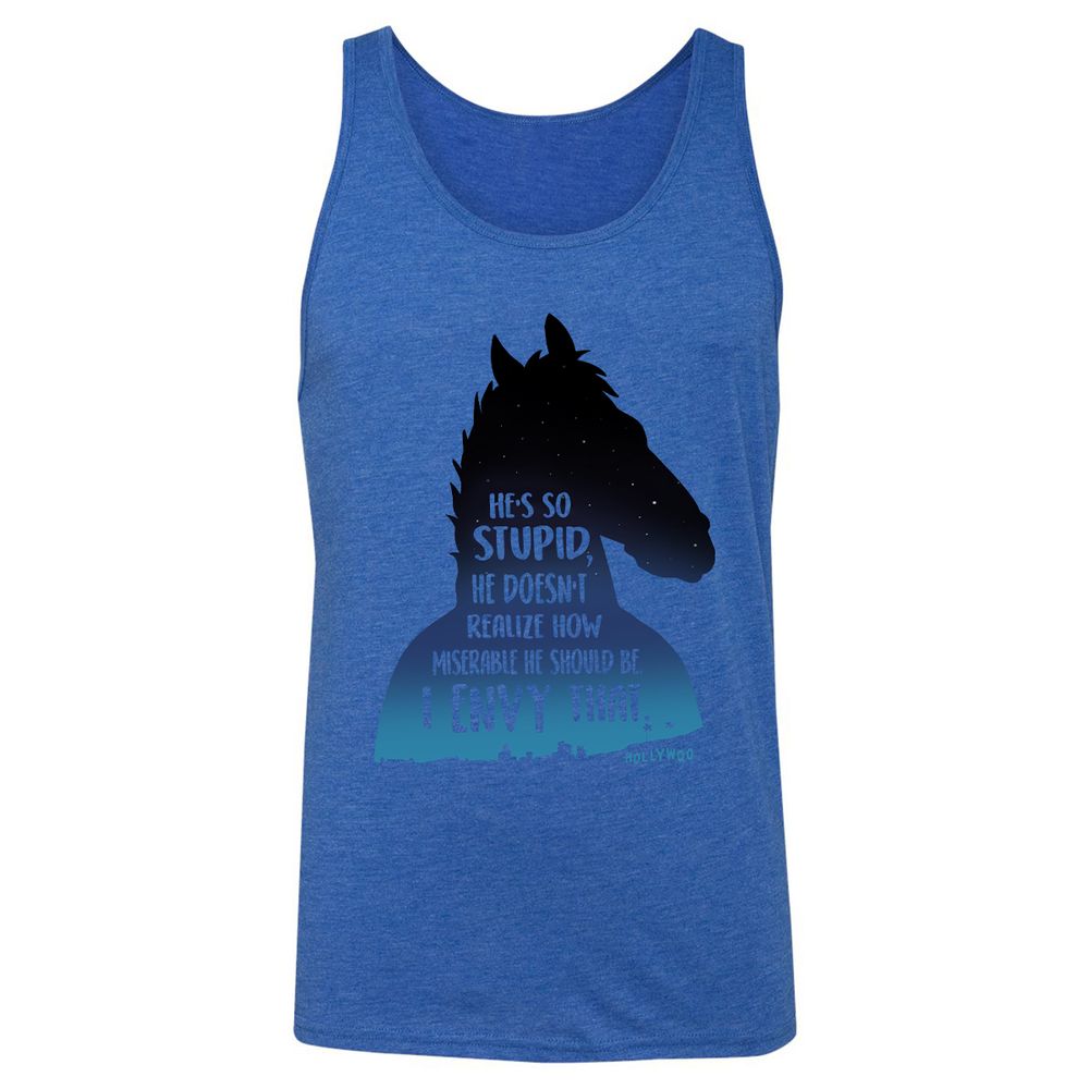 Unisex Jersey Tank - 1MSPRJLF - True Royal Triblend - 12
