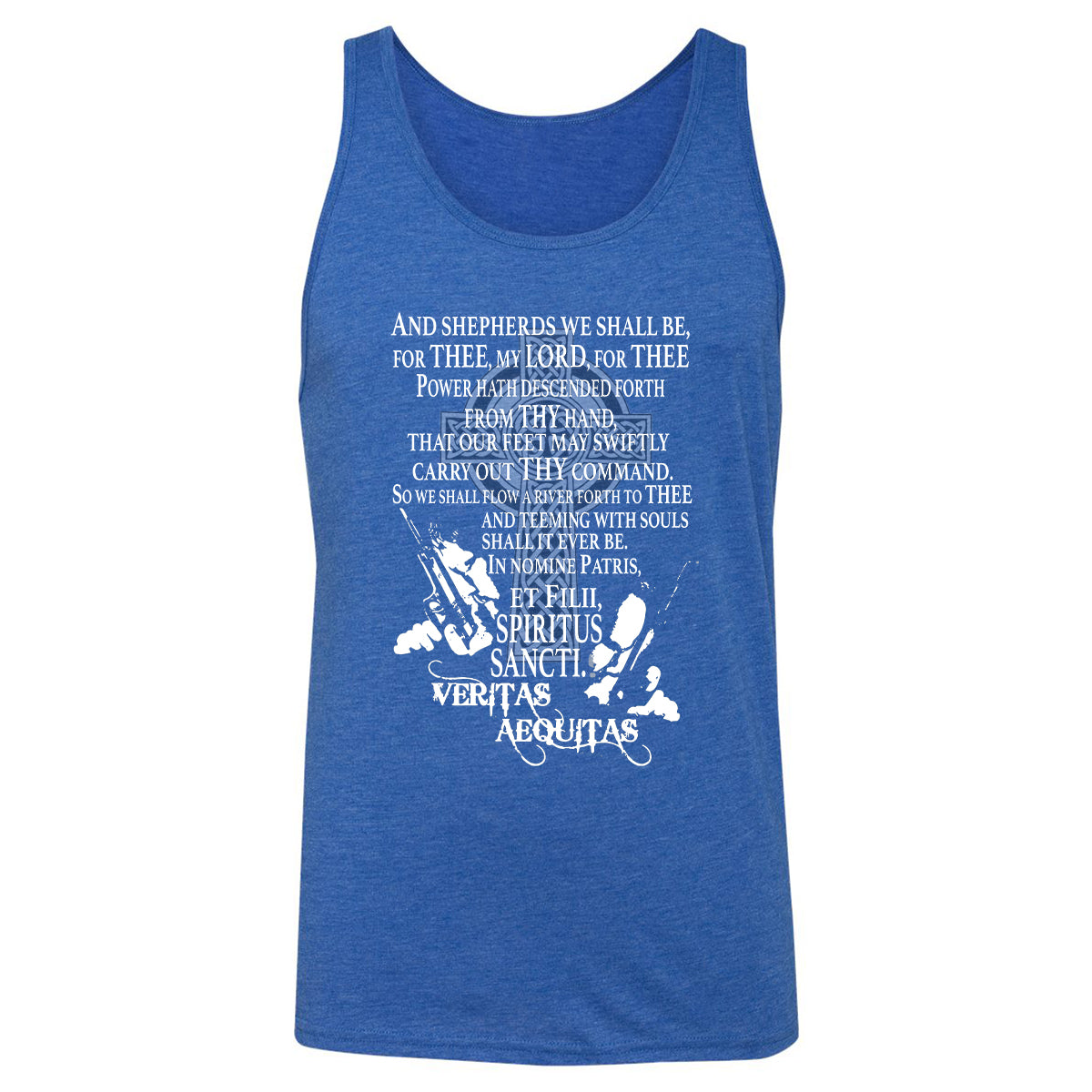 Unisex Jersey Tank - RF2W836G - True Royal Triblend - 12