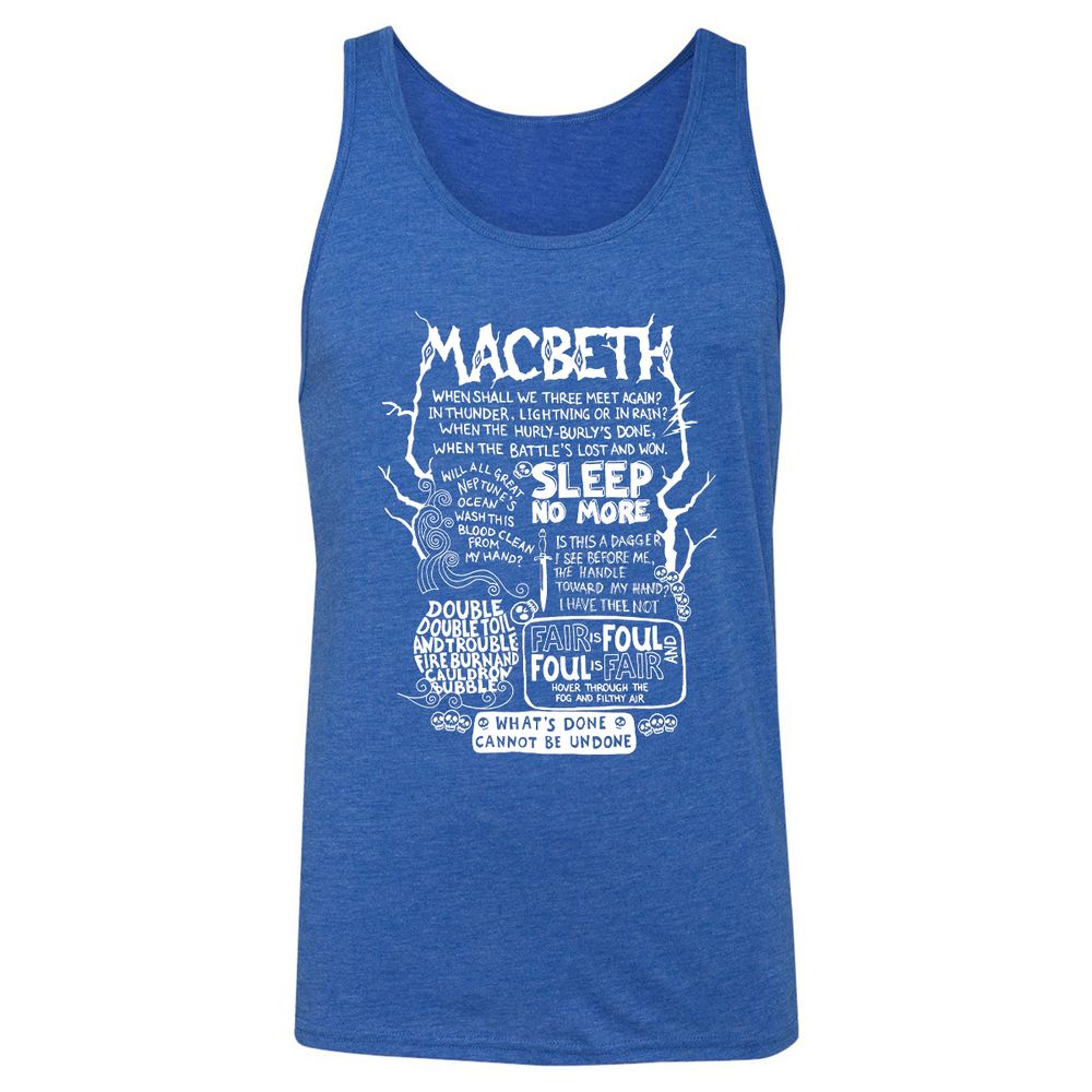 Unisex Jersey Tank - RADNU5DH - True Royal Triblend - 12