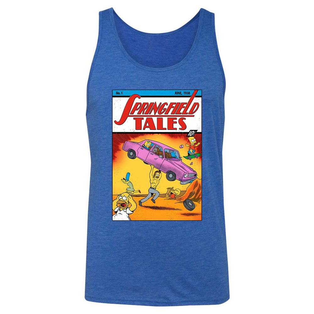 Unisex Jersey Tank - 31FFNQL3 - True Royal Triblend - 12