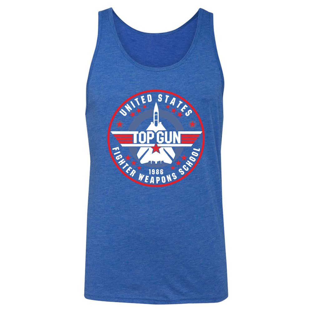 Unisex Jersey Tank - TZCHAAAT - True Royal Triblend - 12