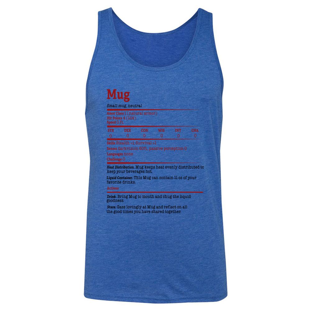 Unisex Jersey Tank - ACDTMKTC - True Royal Triblend - 12
