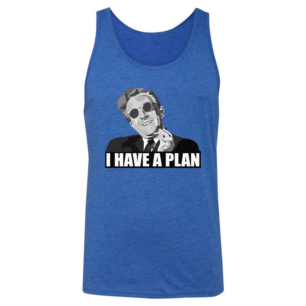 Unisex Jersey Tank - W4LGB547 - True Royal Triblend - 12