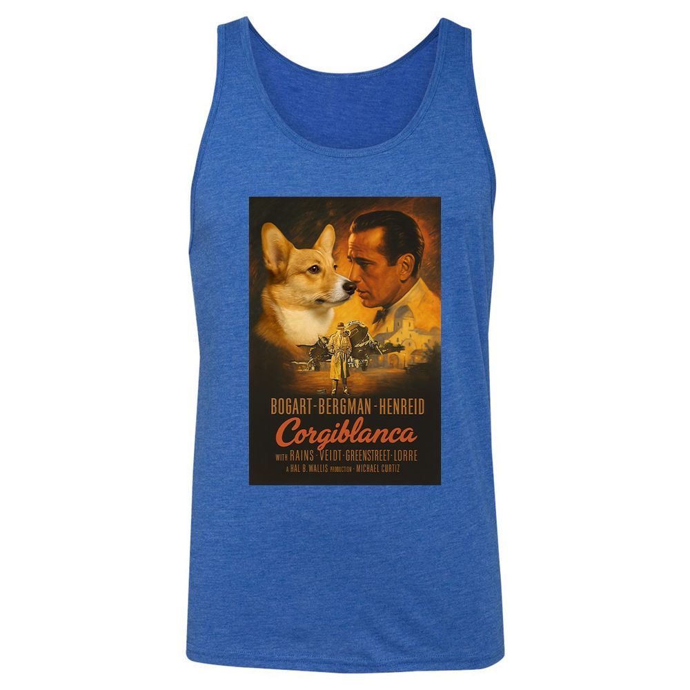 Unisex Jersey Tank - X5NH2W3L - True Royal Triblend - 12