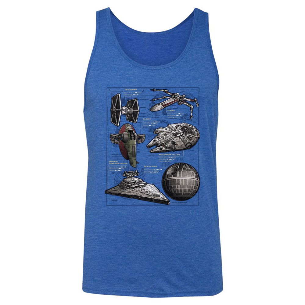 Unisex Jersey Tank - 18MW4JUB - True Royal Triblend - 12