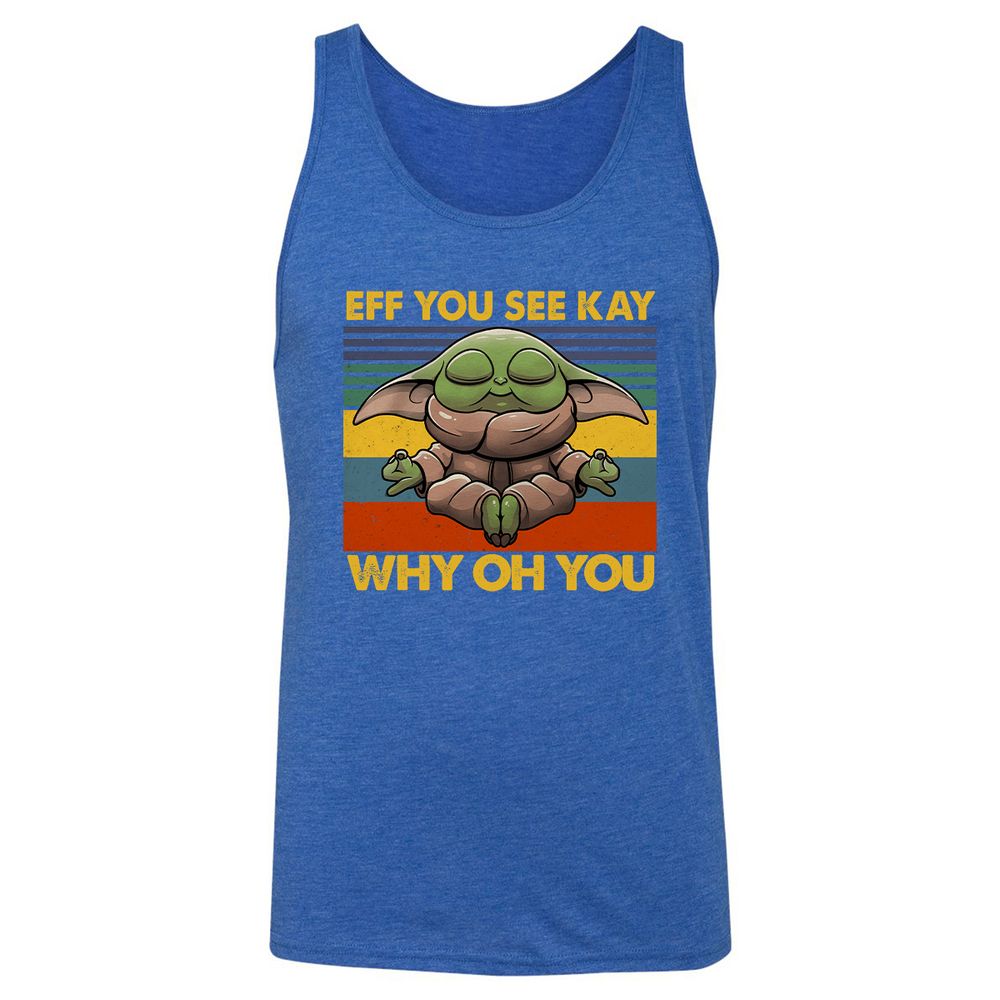 Unisex Jersey Tank - XD5TQHQE - True Royal Triblend - 12
