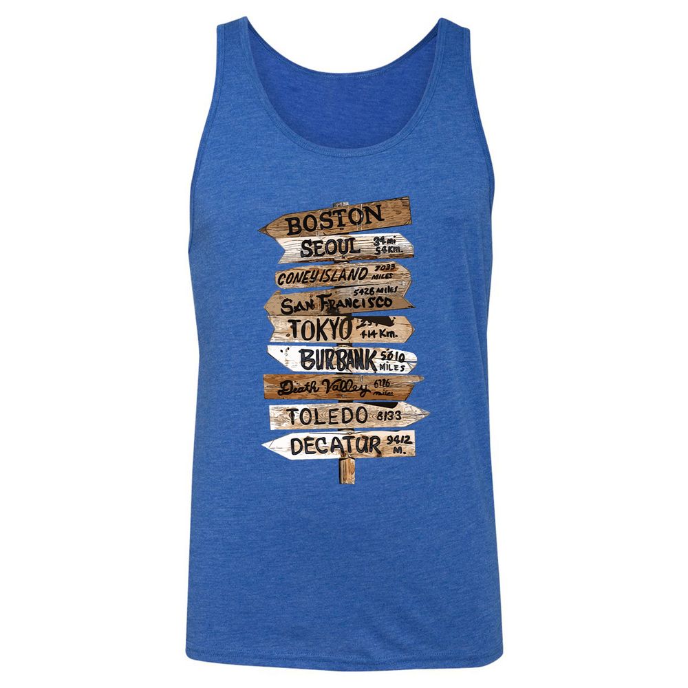 Unisex Jersey Tank - HEQ2X5LN - True Royal Triblend - 12