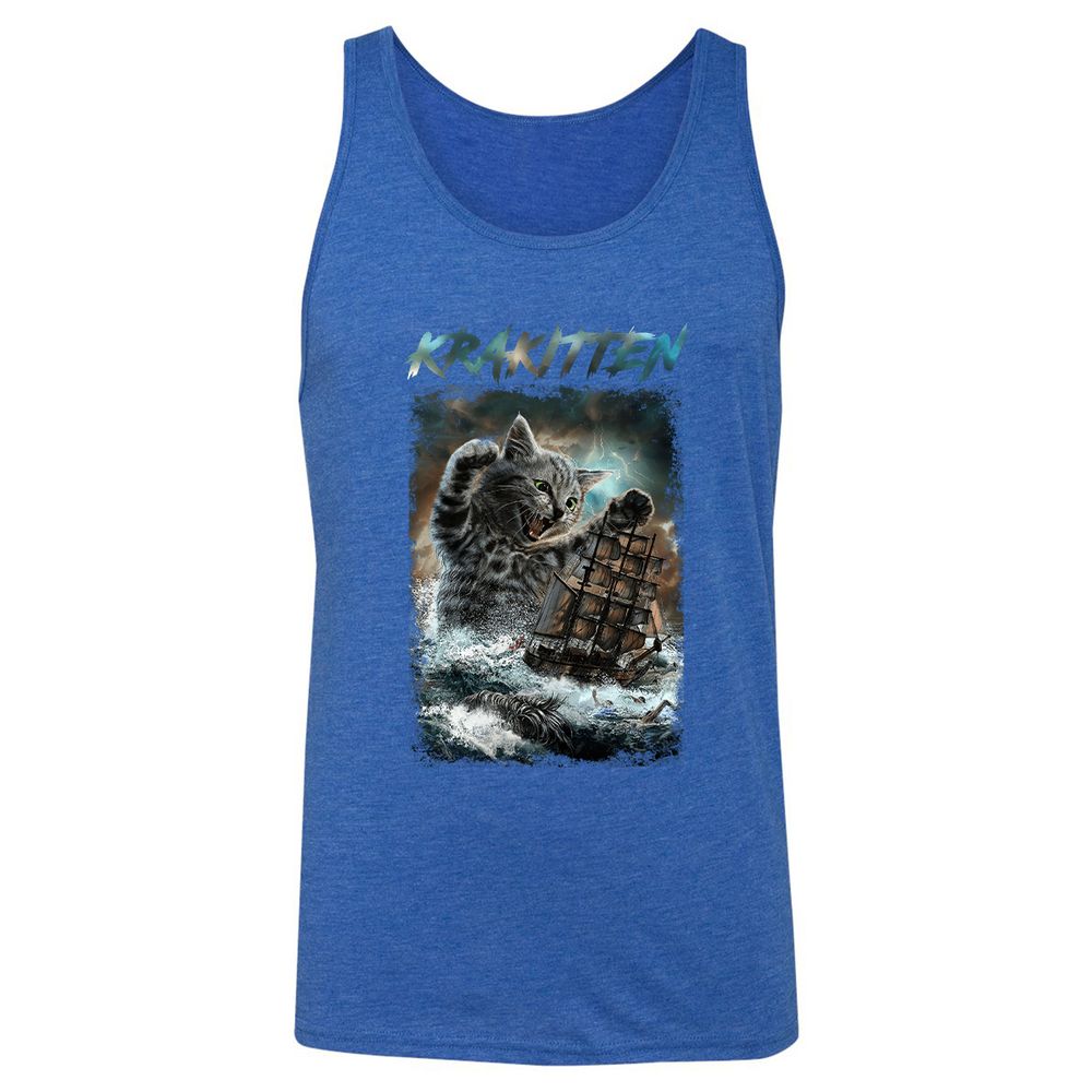 Unisex Jersey Tank - 4JASA32Y - True Royal Triblend - 12