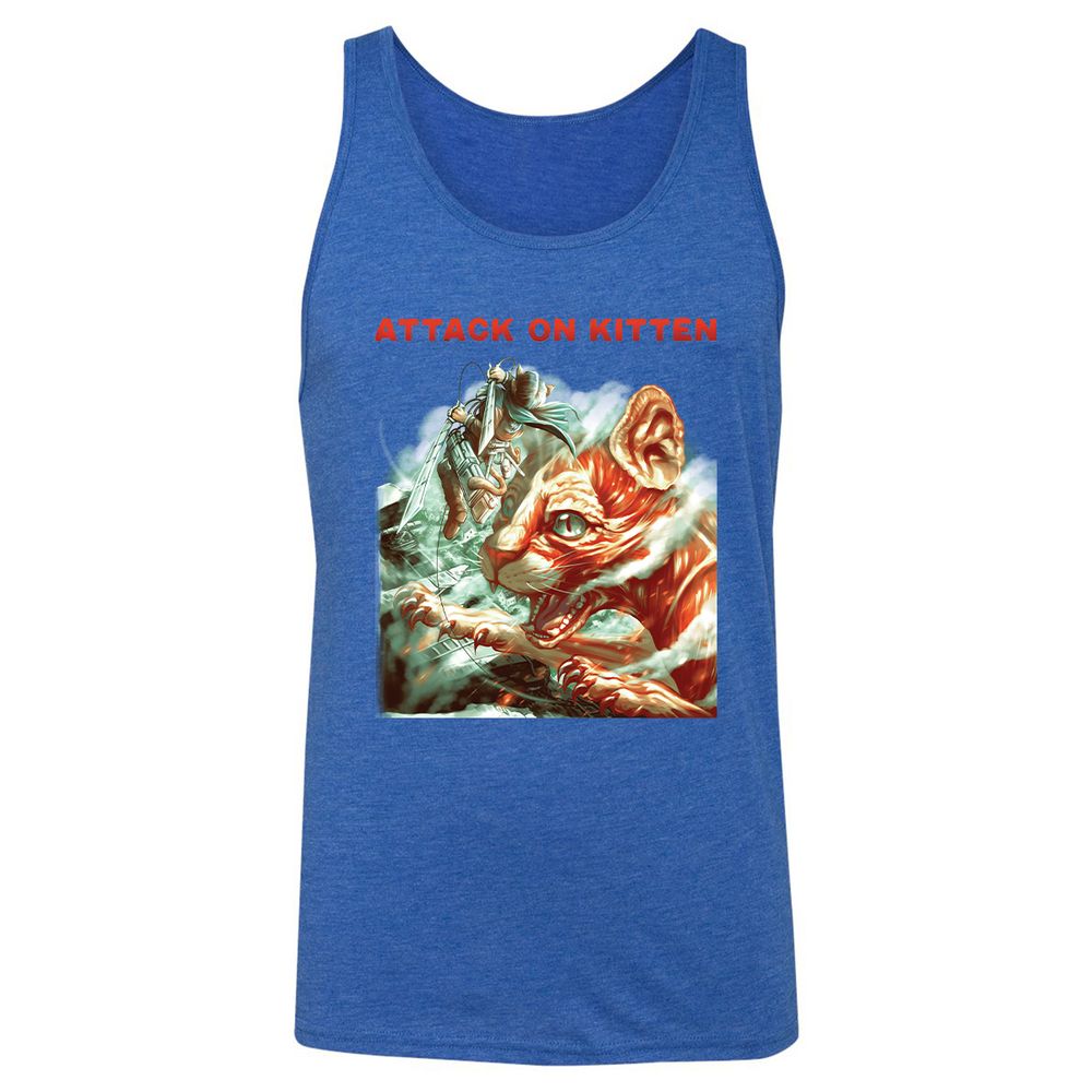 Unisex Jersey Tank - 9BJPW316 - True Royal Triblend - 12