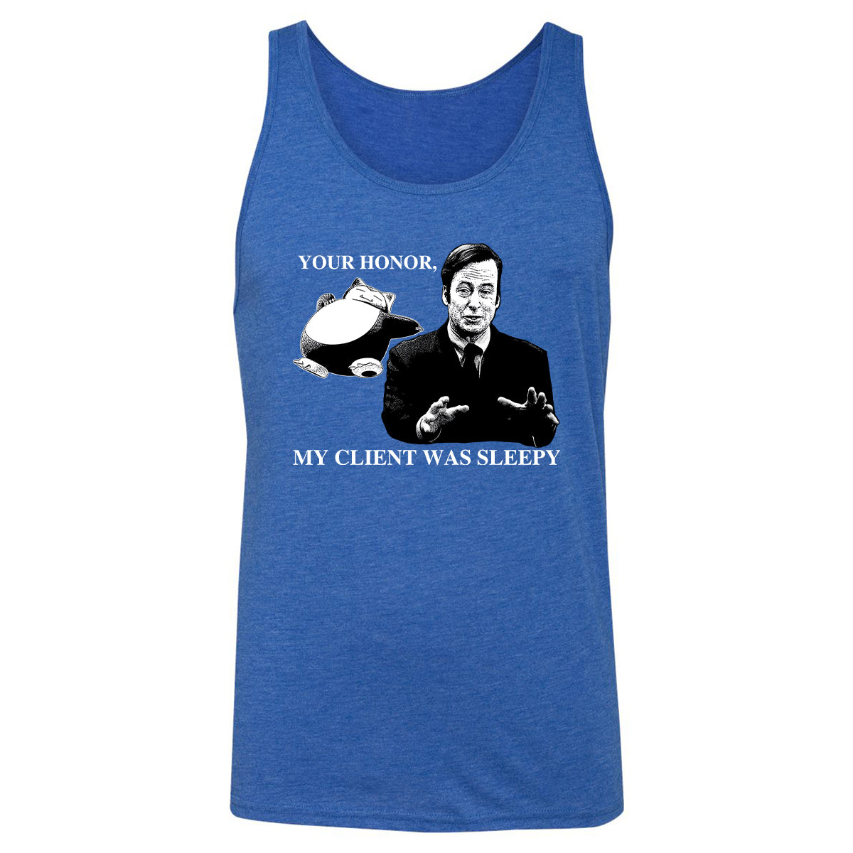 Unisex Jersey Tank - BRZVKQUS - True Royal Triblend - 12