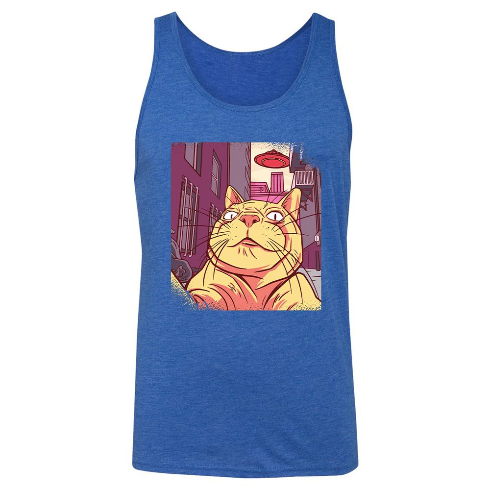 Unisex Jersey Tank - 3QUEBYNK - True Royal Triblend - 12