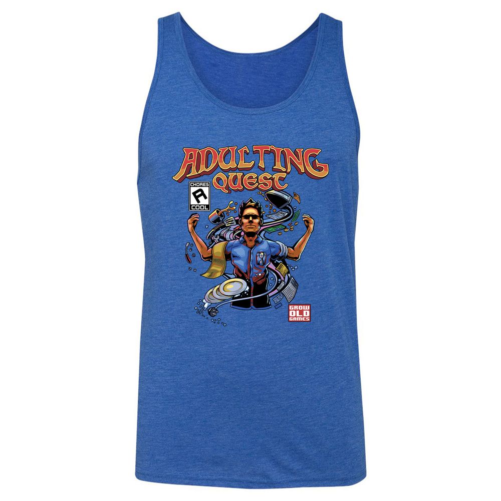 Unisex Jersey Tank - VUGLAHGK - True Royal Triblend - 12