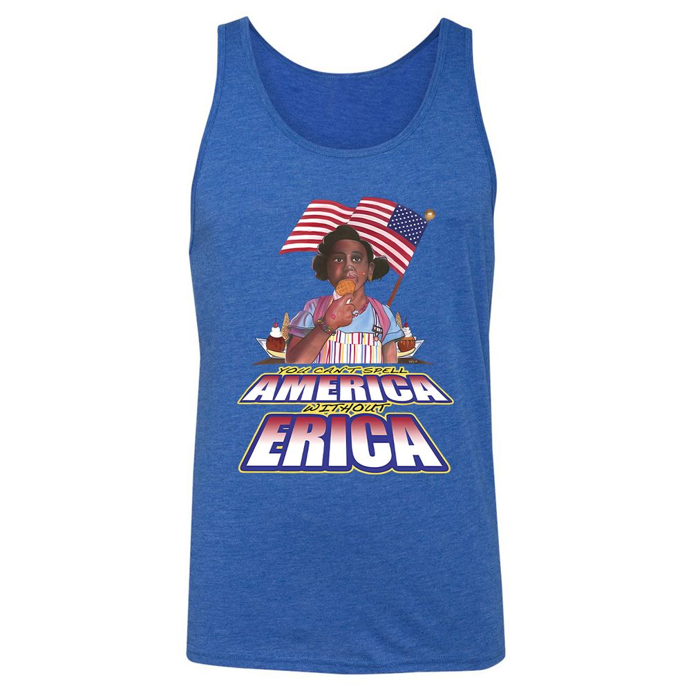 Unisex Jersey Tank - 764QF3TM - True Royal Triblend - 12