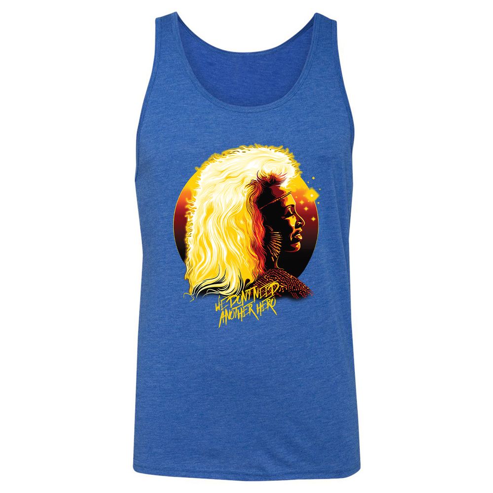 Unisex Jersey Tank - 911THCSQ - True Royal Triblend - 12