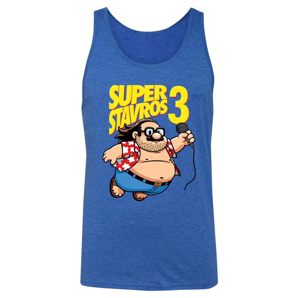 Unisex Jersey Tank - WA7PJUZC - True Royal Triblend - 12