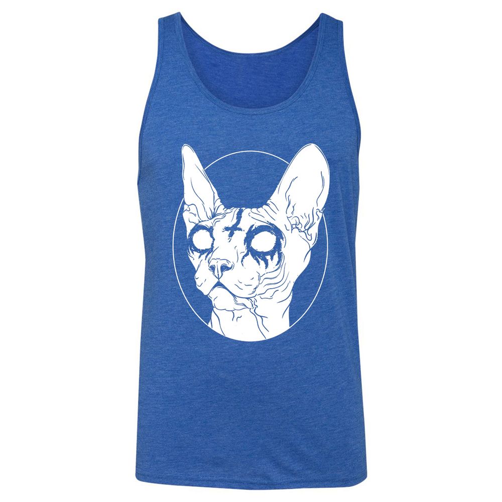 Unisex Jersey Tank - WVRLNWQB - True Royal Triblend - 12
