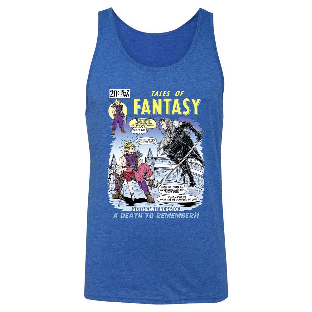 Unisex Jersey Tank - HUE2GDYF - True Royal Triblend - 12