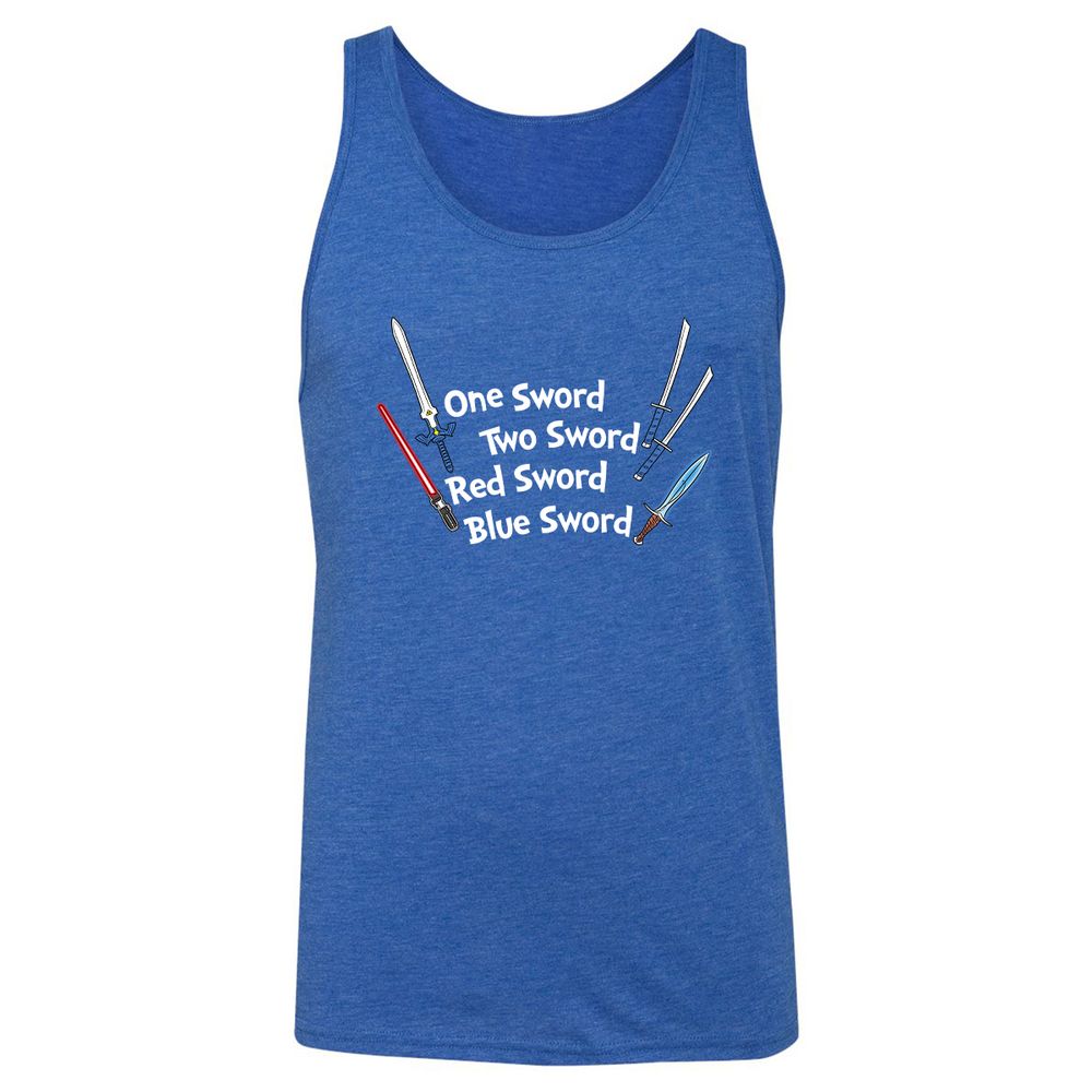 Unisex Jersey Tank - QZND379H - True Royal Triblend - 12