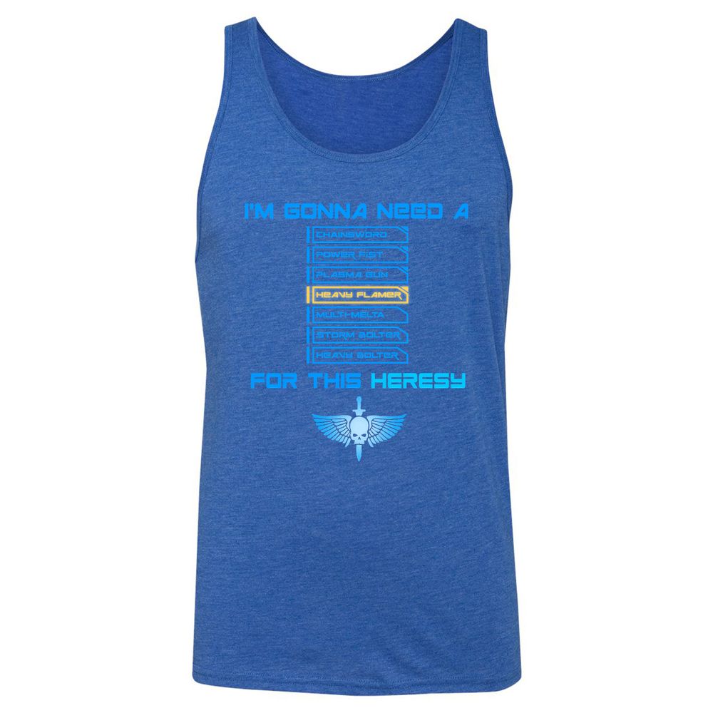 Unisex Jersey Tank - PQJE39VE - True Royal Triblend - 12