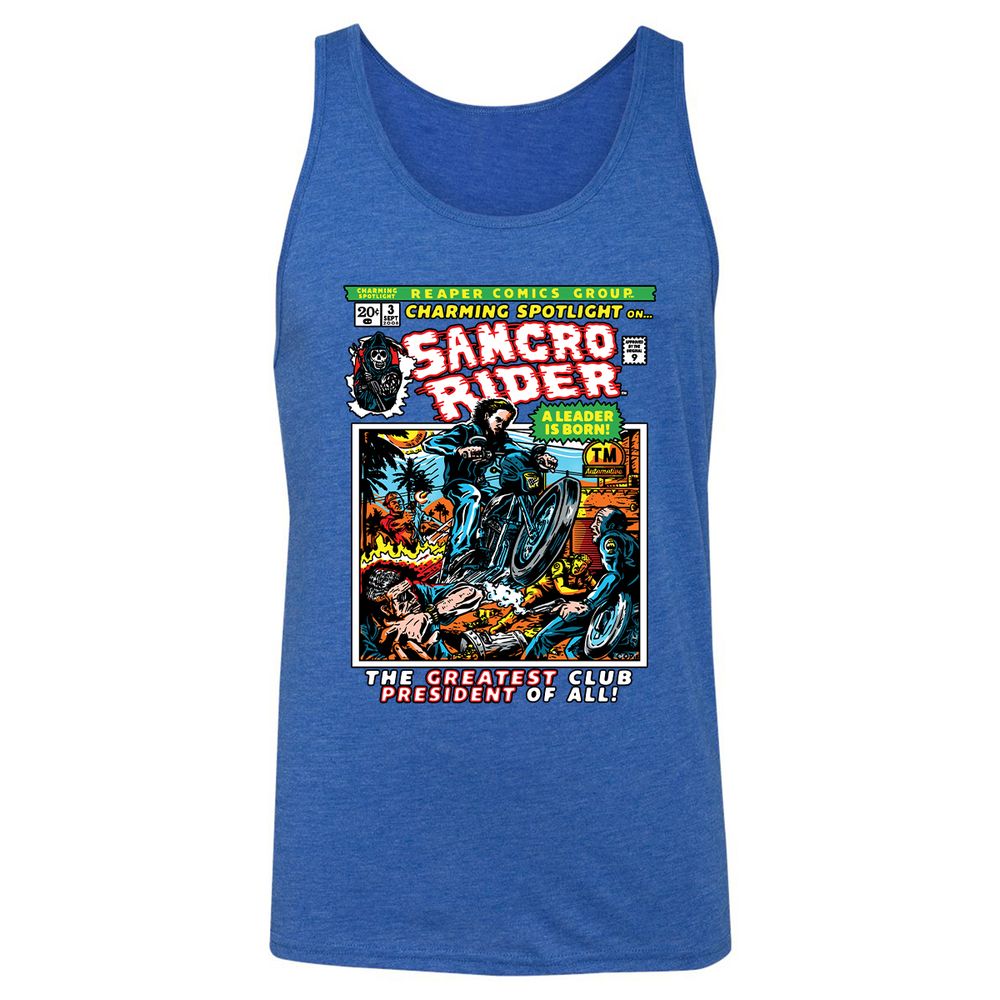 Unisex Jersey Tank - QPS9S1WF - True Royal Triblend - 12