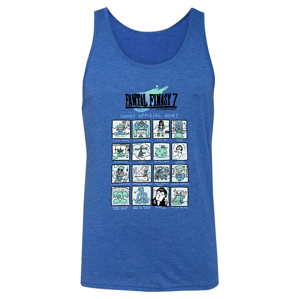 Unisex Jersey Tank - QYC28MB3 - True Royal Triblend - 12
