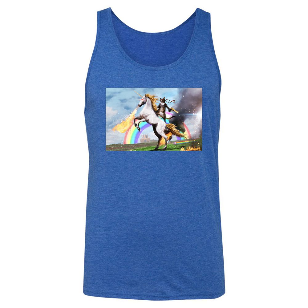 Unisex Jersey Tank - 44BVCE6S - True Royal Triblend - 12
