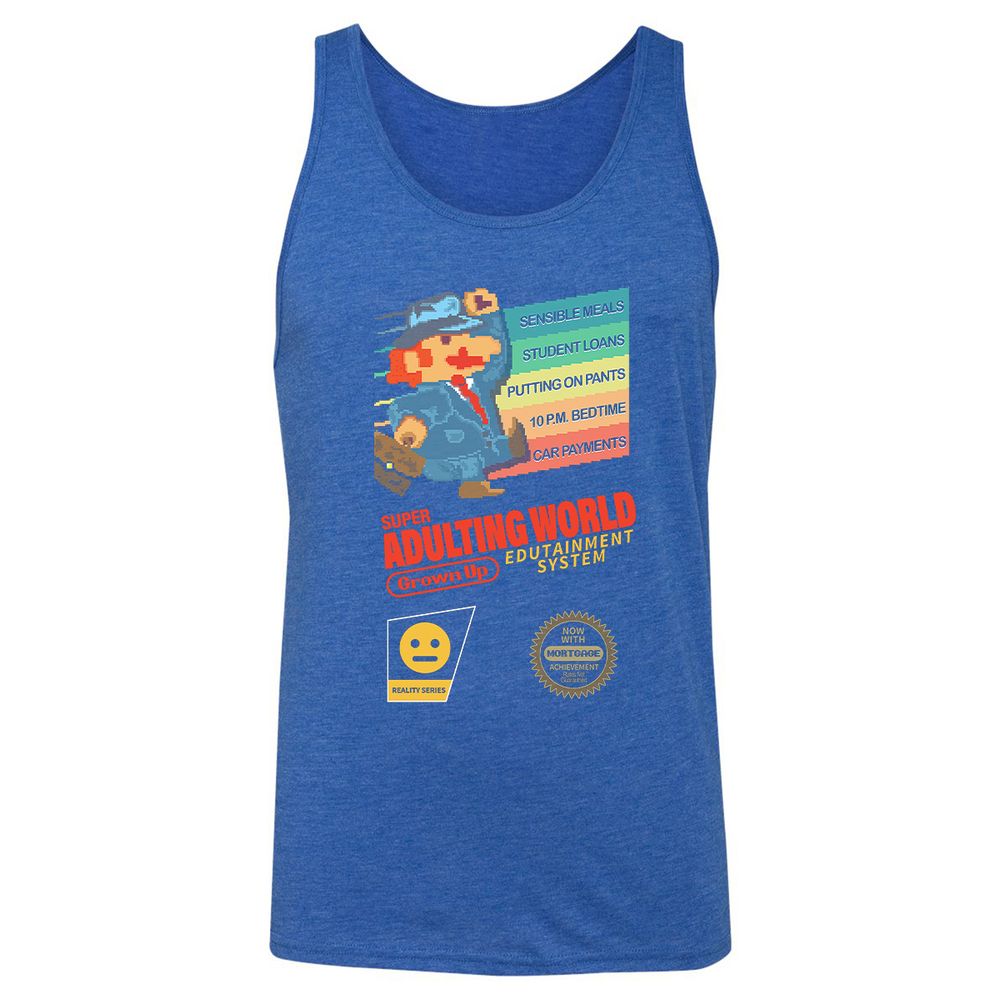 Unisex Jersey Tank - DAV5KT75 - True Royal Triblend - 12