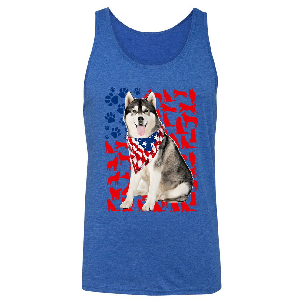 Unisex Jersey Tank - 7FMXBCKW - True Royal Triblend - 12