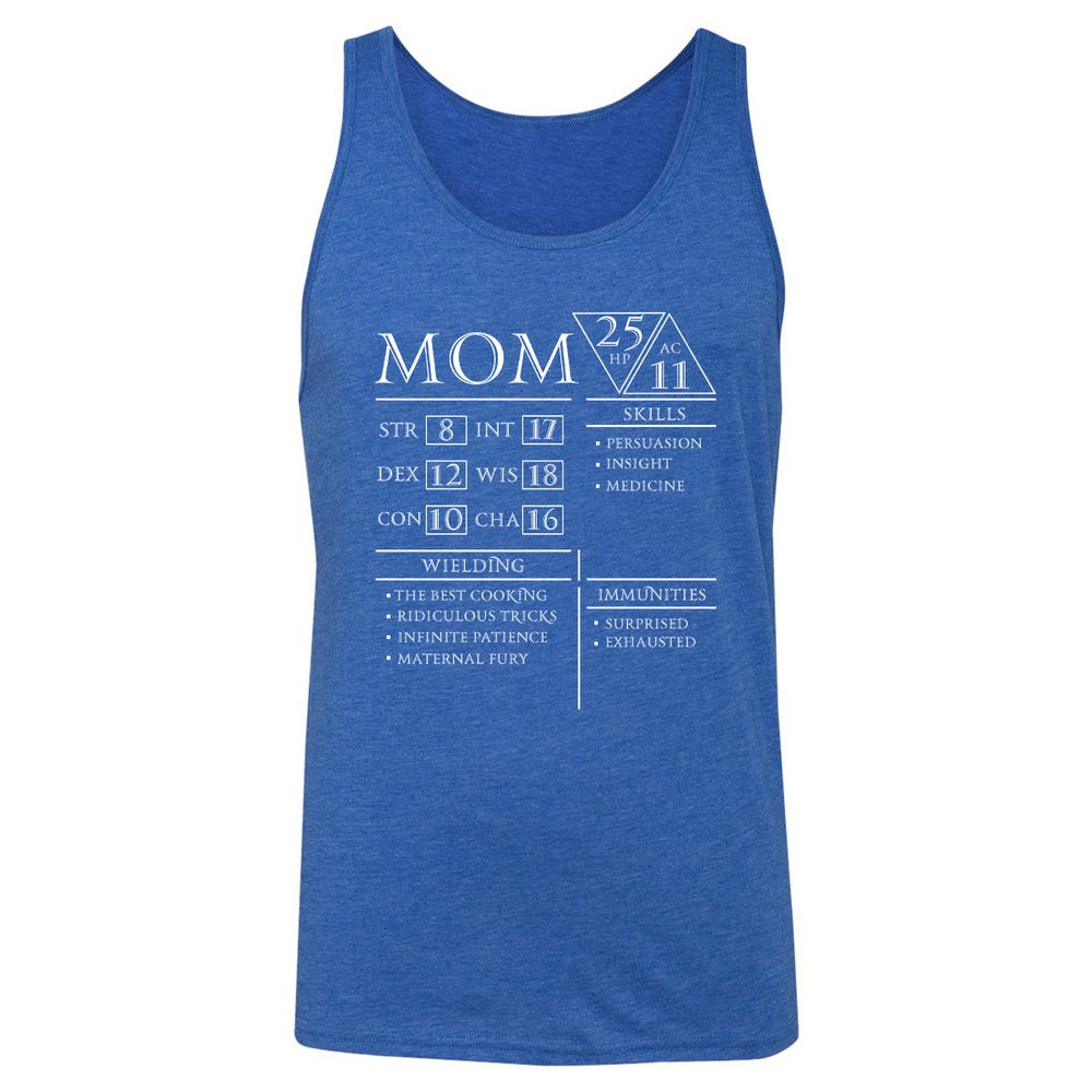 Unisex Jersey Tank - JGSUVMFC - True Royal Triblend - 12