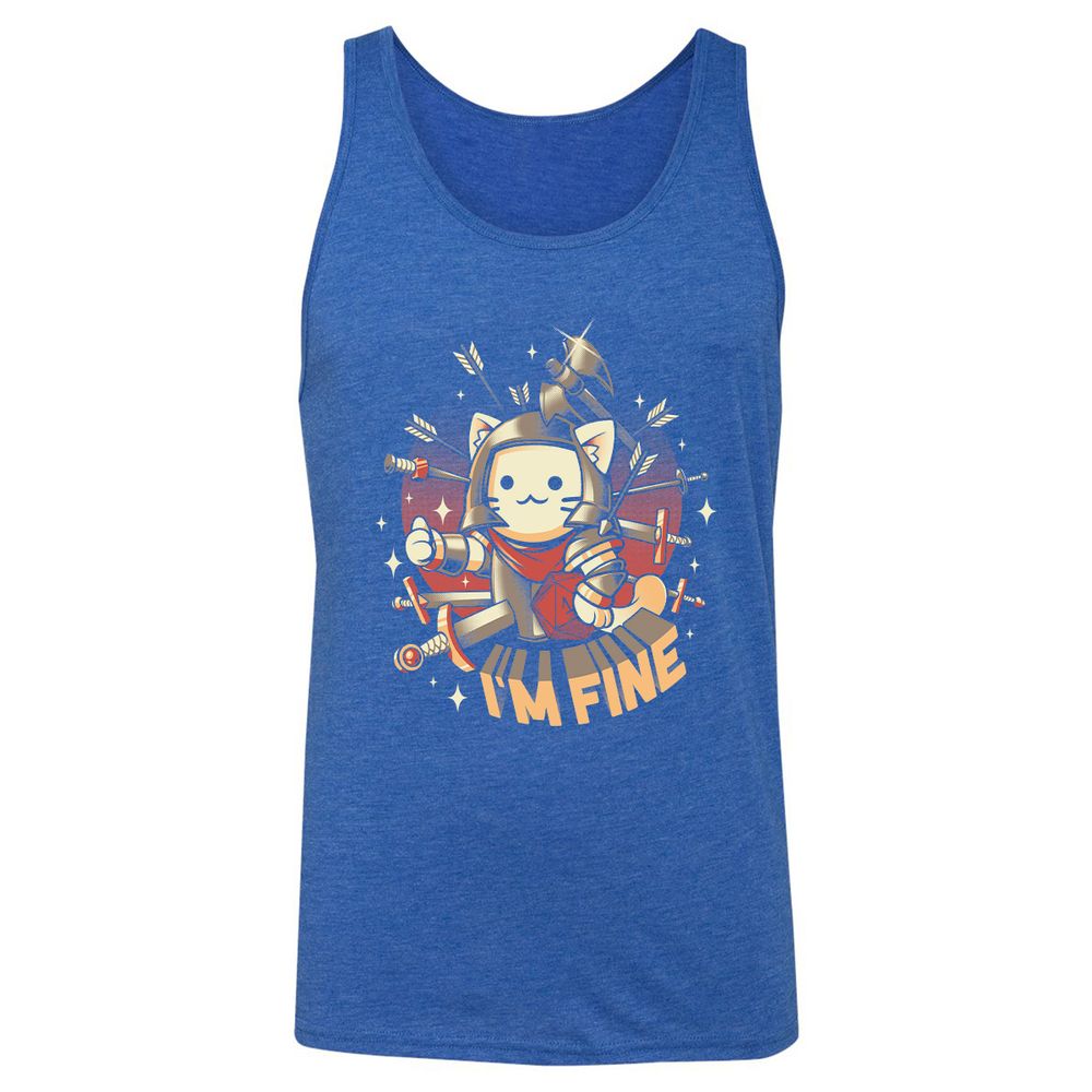 Unisex Jersey Tank - MPU1FGDU - True Royal Triblend - 12