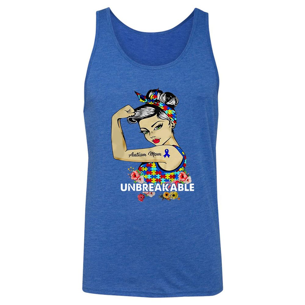 Unisex Jersey Tank - 4VAUHGBW - True Royal Triblend - 12