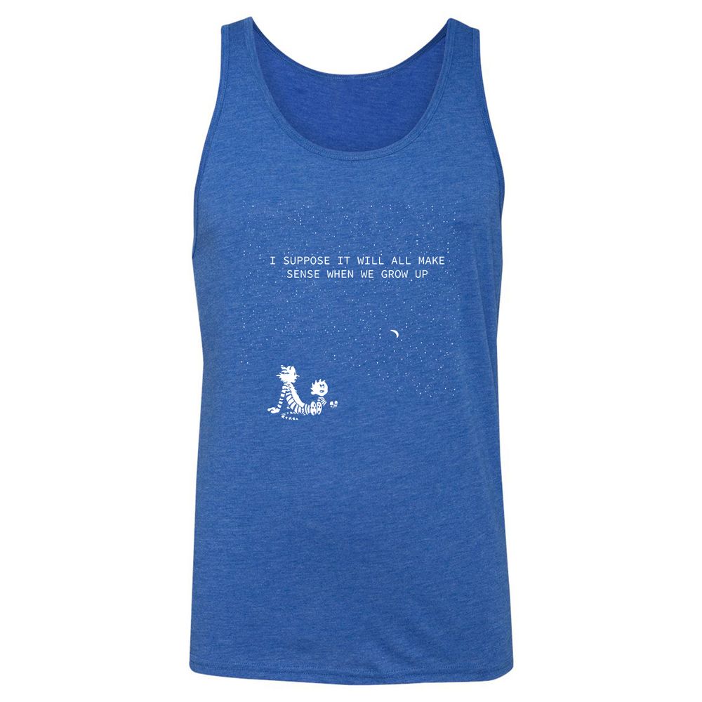 Calvin and Hobbes Stars - True Royal Triblend - 12