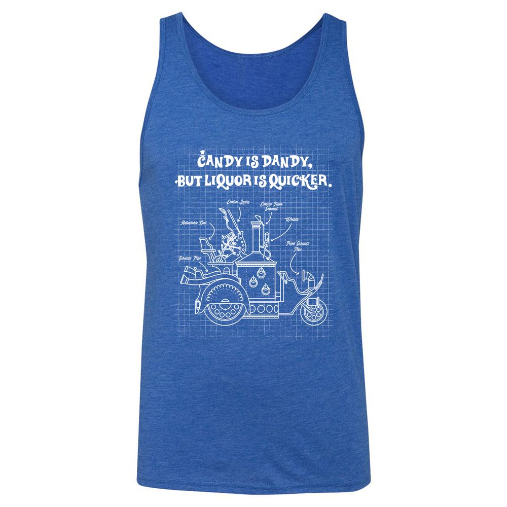 Unisex Jersey Tank - Y3J2E8XR - True Royal Triblend - 12