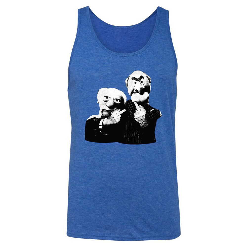 Statler and Waldorf Middle Finger - True Royal Triblend - 12