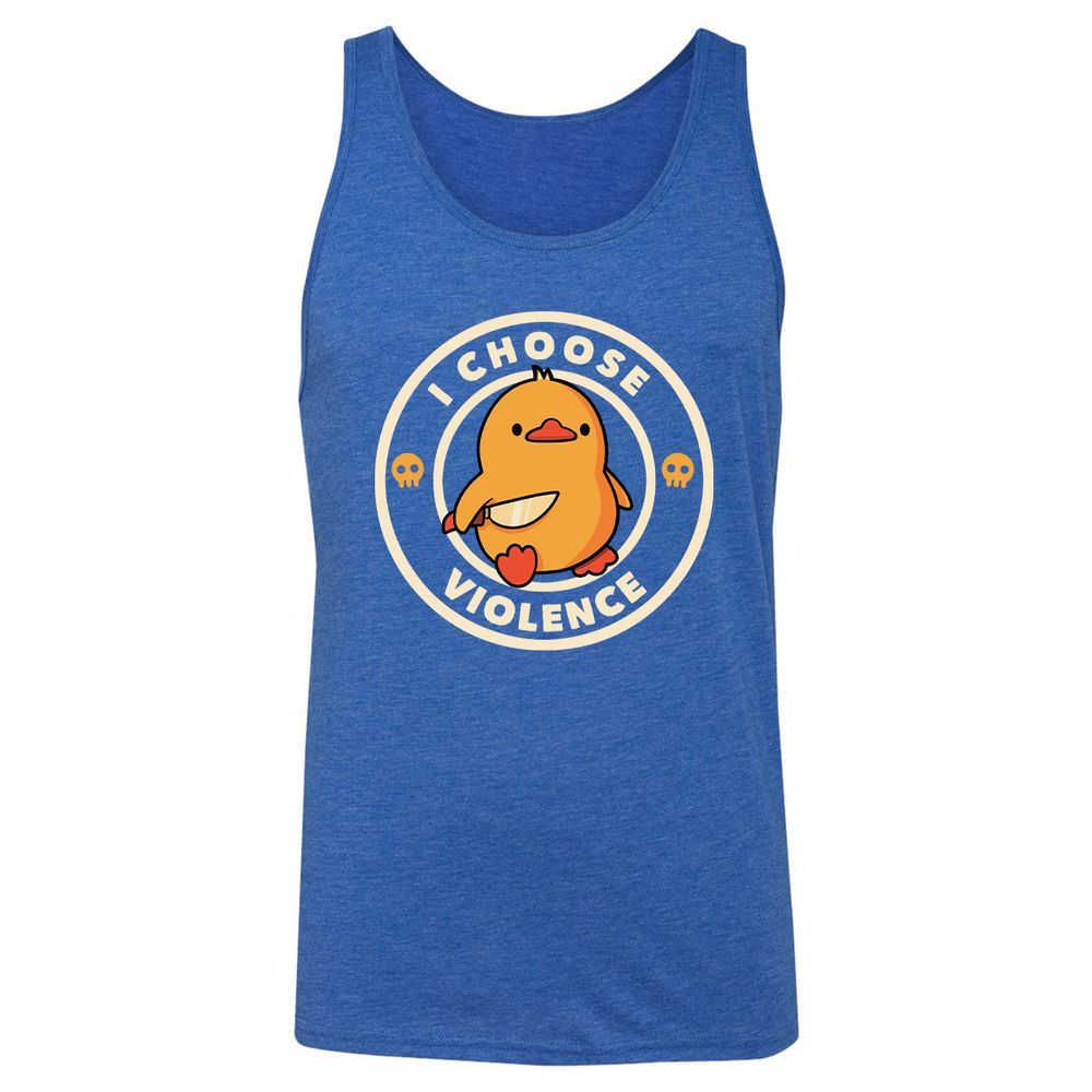 Unisex Jersey Tank - 4E5MSAJW - True Royal Triblend - 12