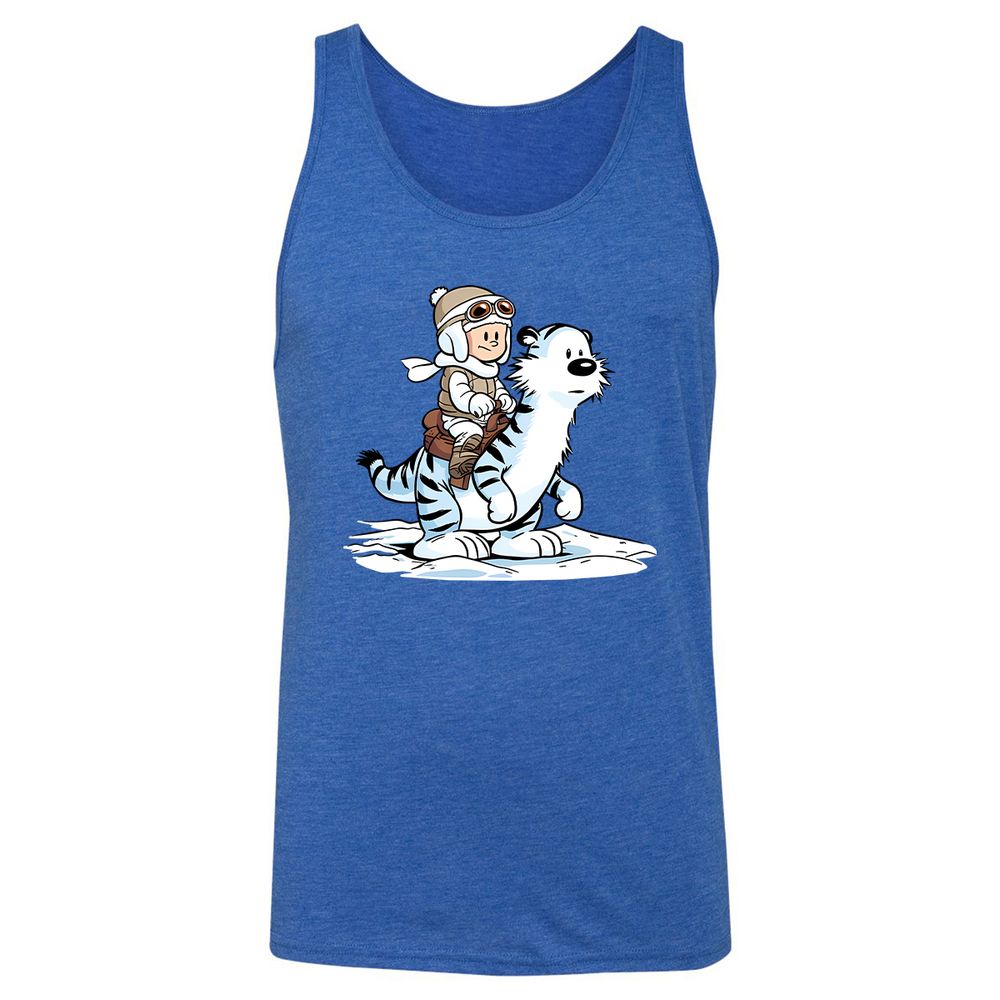 Unisex Jersey Tank - SAPHDTMK - True Royal Triblend - 12