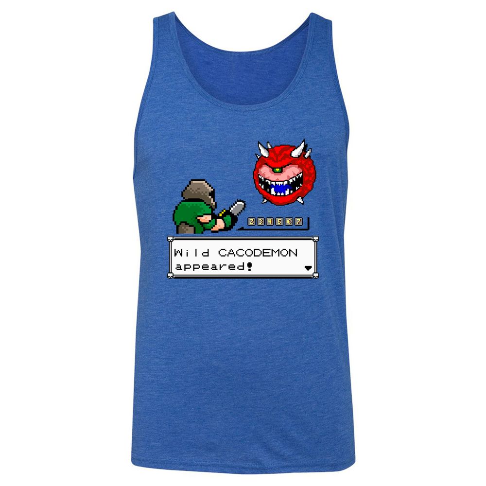 Unisex Jersey Tank - KLHKFKFM - True Royal Triblend - 12
