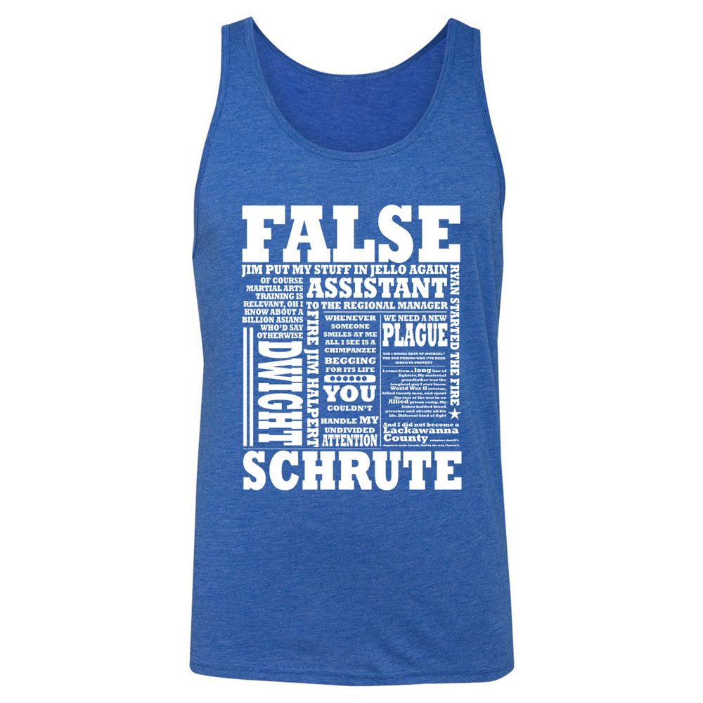 Unisex Jersey Tank - R4FCHQ5N - True Royal Triblend - 12