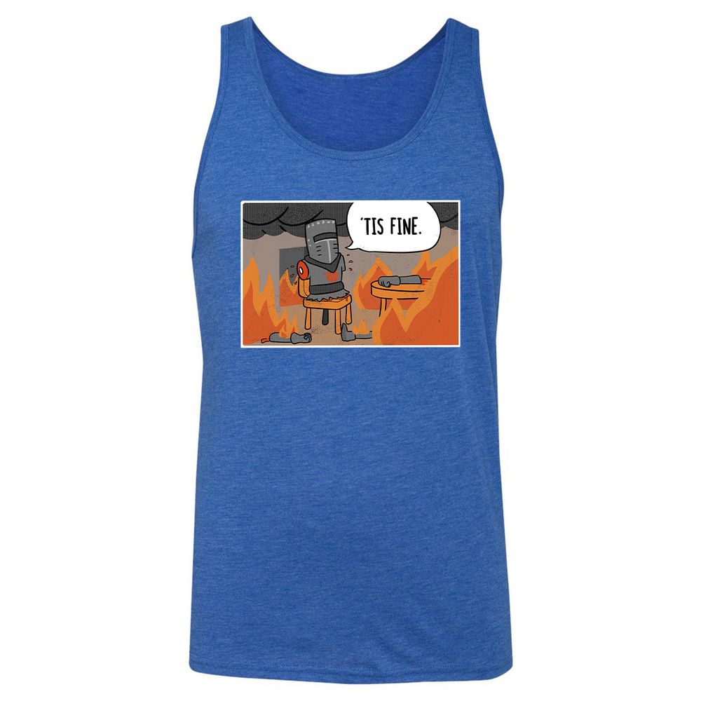 Unisex Jersey Tank - XH4UTK92 - True Royal Triblend - 12