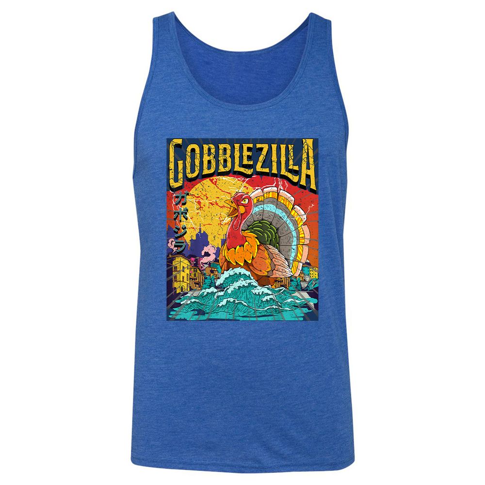 Unisex Jersey Tank - 7CRASATU - True Royal Triblend - 12