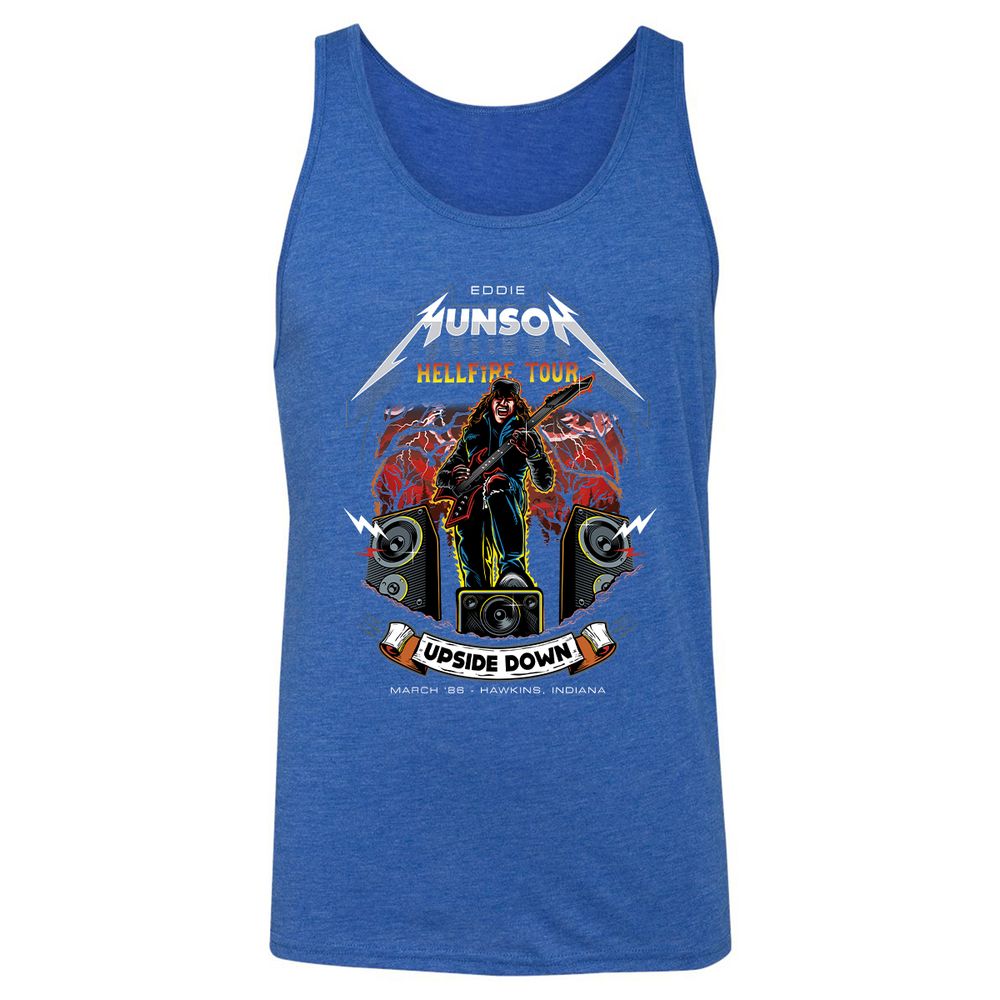 Unisex Jersey Tank - A776QU92 - True Royal Triblend - 12