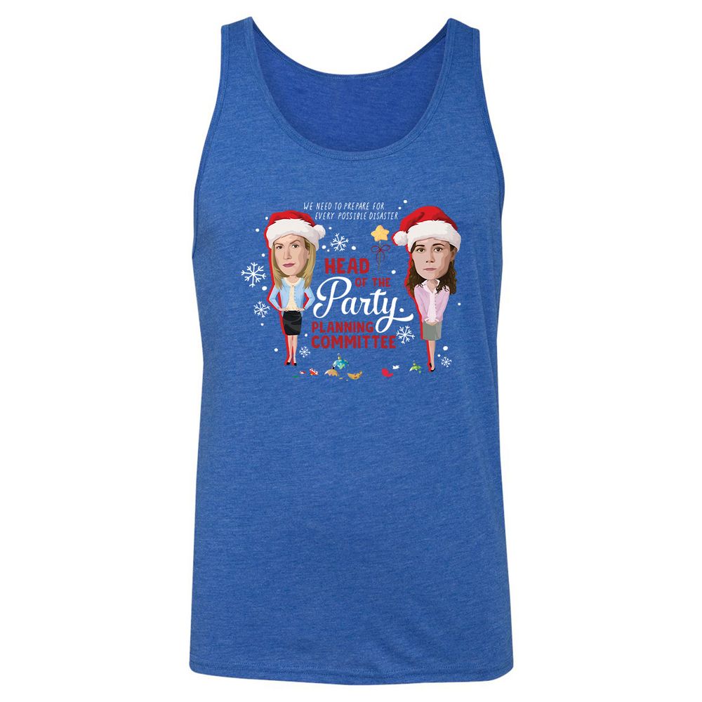 Head Of The Party Planning Committee Christmas - True Royal Triblend - 12