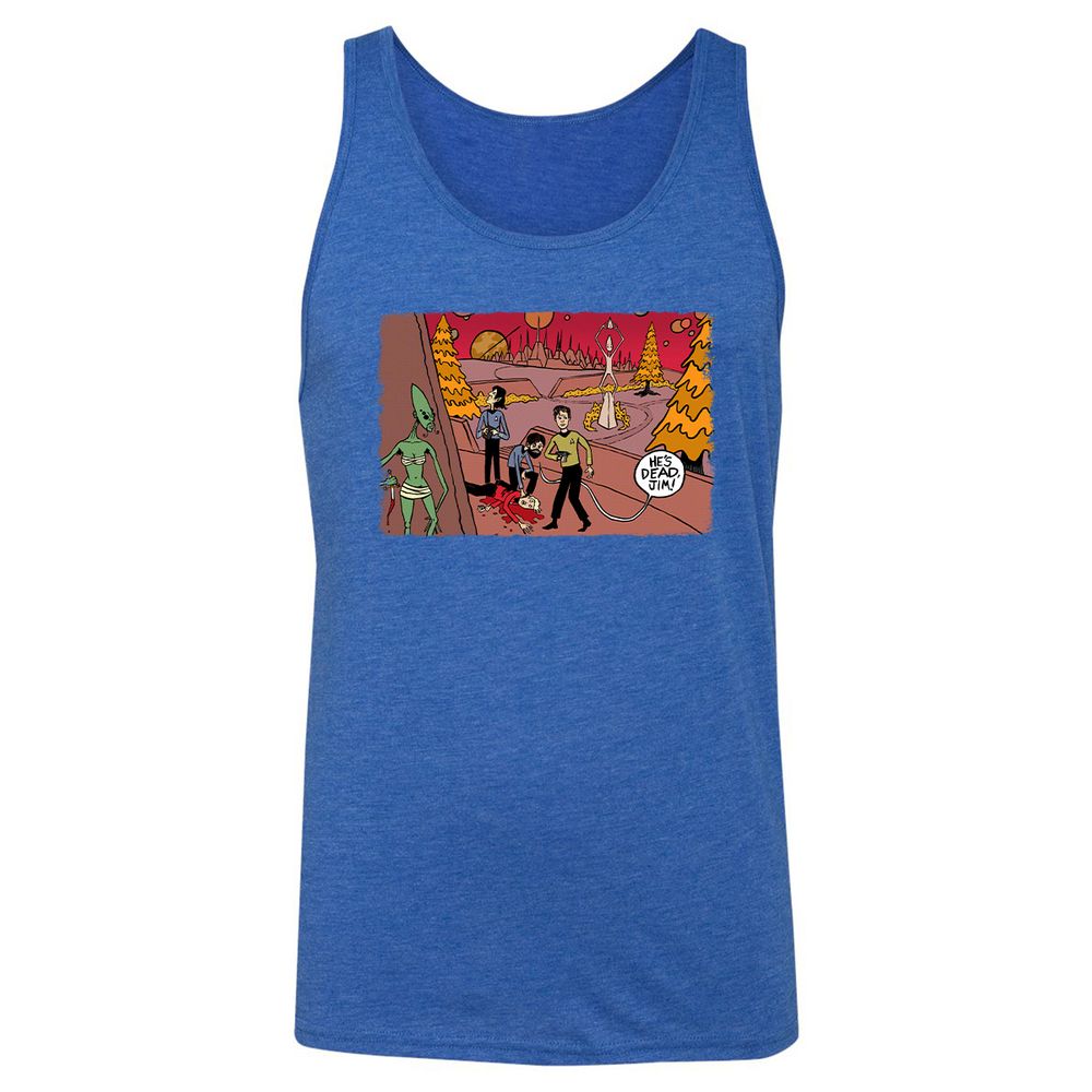 Unisex Jersey Tank - D4CBZUDT - True Royal Triblend - 12