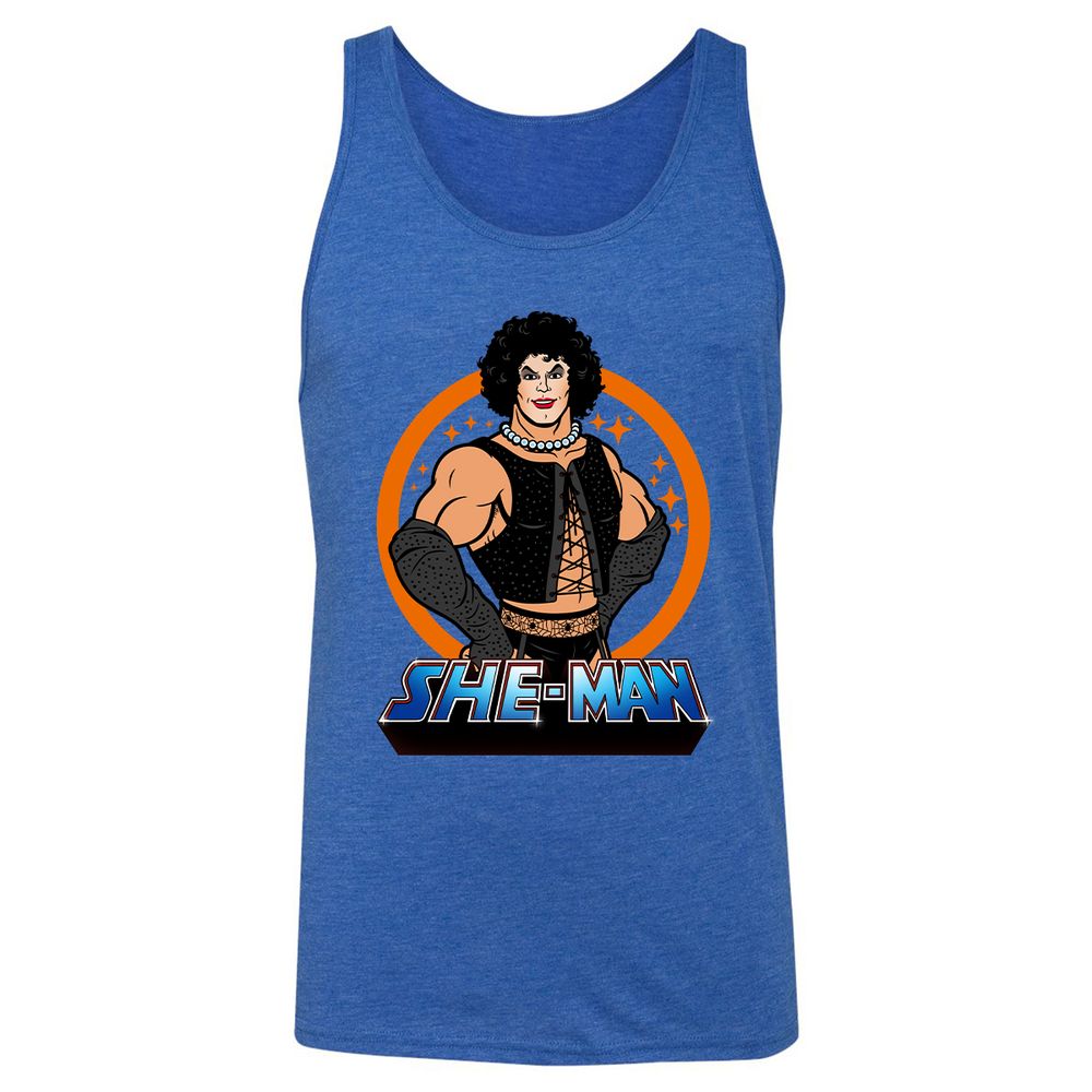 Unisex Jersey Tank - ZD87KSJM - True Royal Triblend - 12