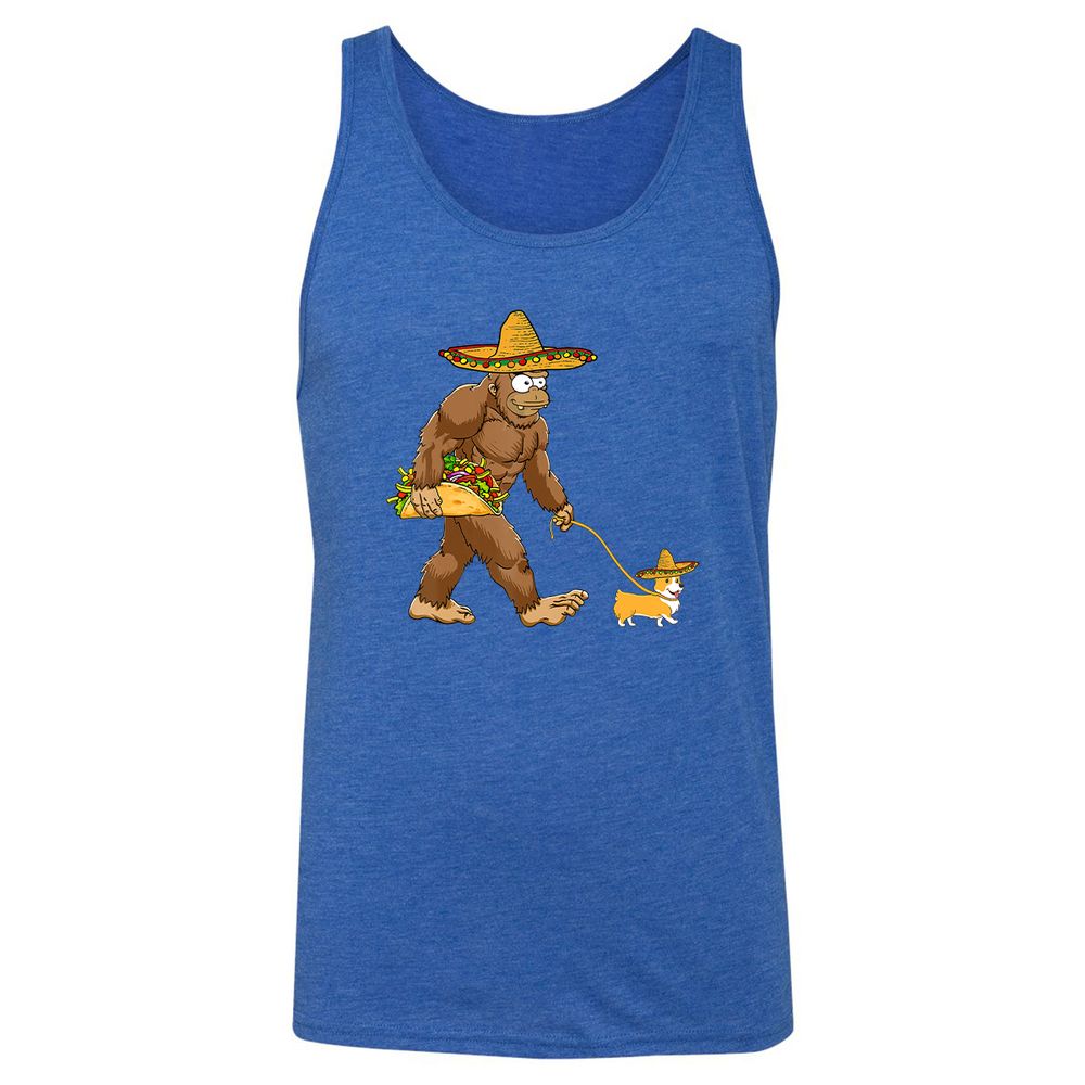 Unisex Jersey Tank - W4FNC719 - True Royal Triblend - 12