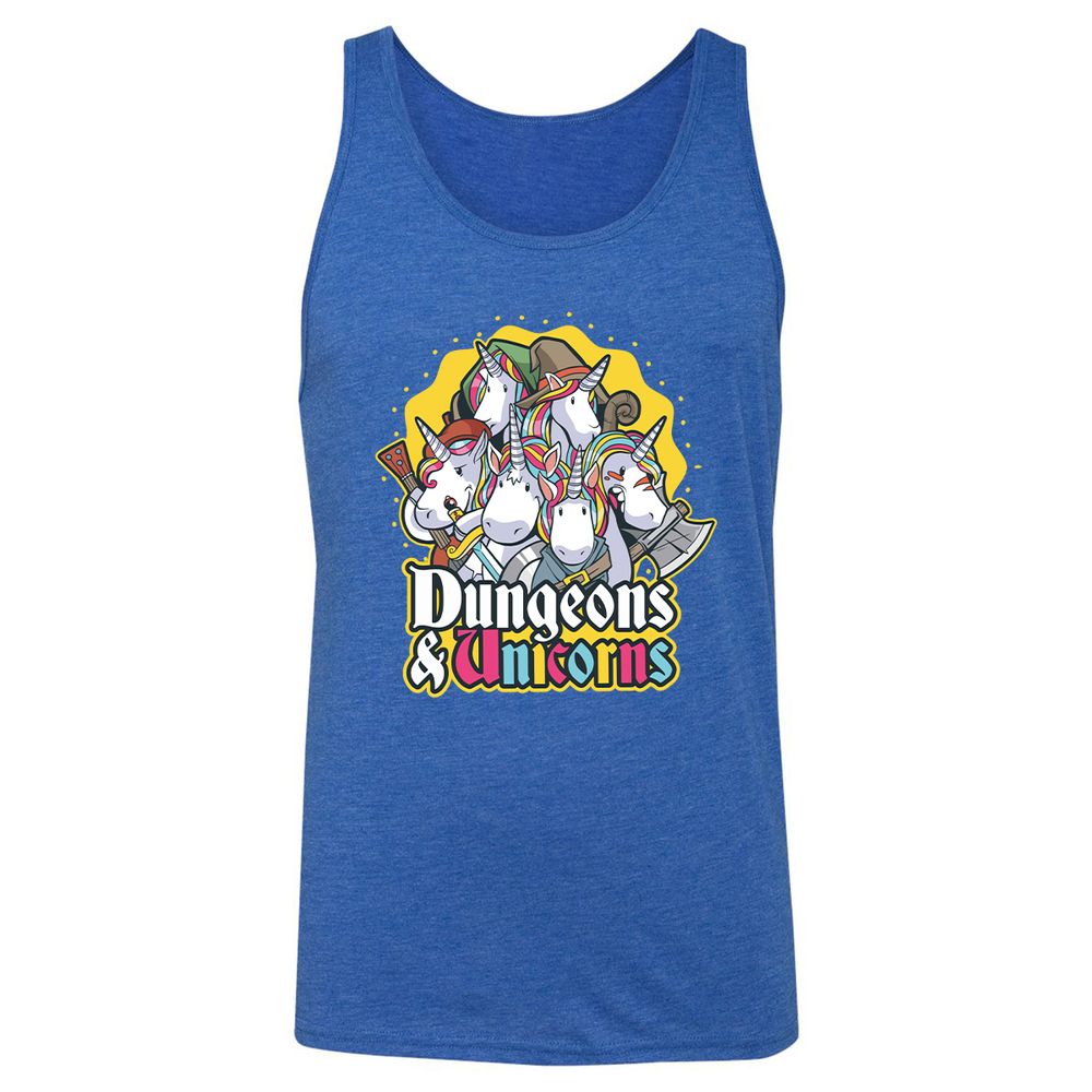 Unisex Jersey Tank - VXU1NPKG - True Royal Triblend - 12